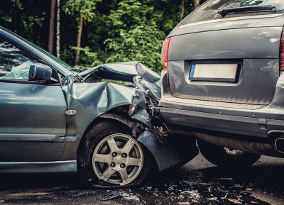 Two cars crashed in accident, New York car insurance
